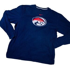 10/$25🦋 Nike Blue Houston Cougars LS Regular Fit Tee - Size XL